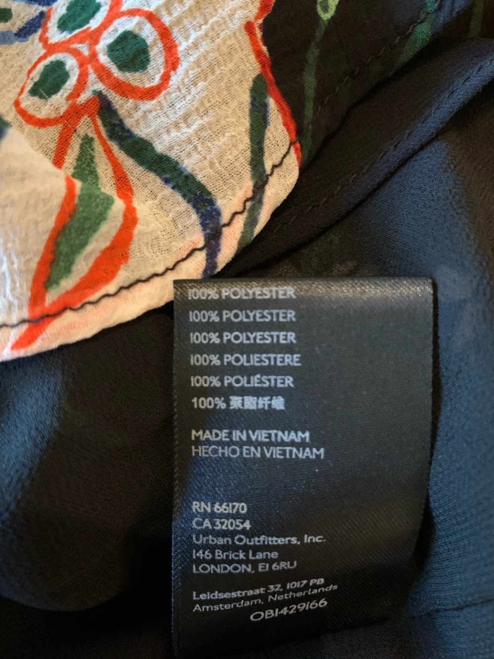 Anthropologie Multicolor Floral Patchwork Off-Shoulder Blouse - Picture 9 of 9